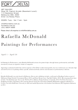 Rafaella McDonald | Paintings for Performances