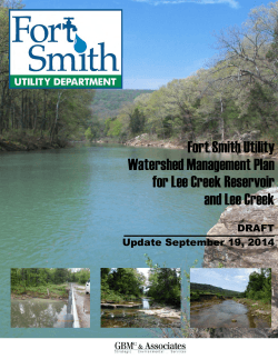 Draft Lee Creek Watershed Management Plan