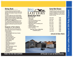 LOTTERY - Rotary Club of Fort William