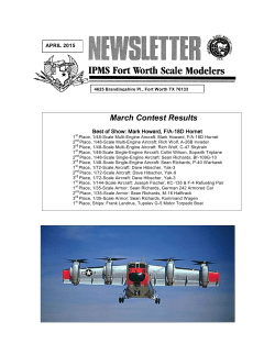 April 2015 - Fort Worth Scale Modelers