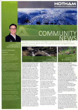 Hotham Community News March 2015