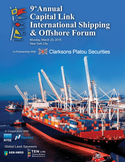 Capital Link International Shipping & Offshore Forum