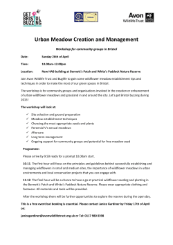 Urban Meadow Creation and Management - E