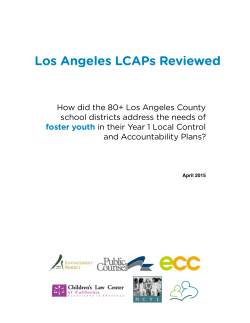 Los Angeles LCAPs Reviewed