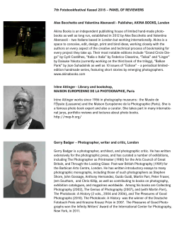 the List of Reviewers 2015