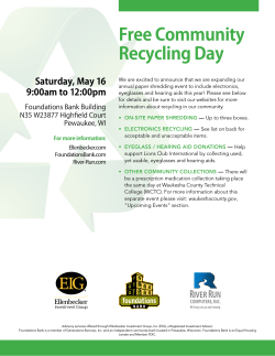 Free Community Recycling Day