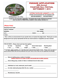 2015 Parade Application - Fountain Valley Chamber of Commerce