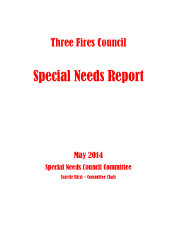 Special Needs Report - Foxfire District, TFC