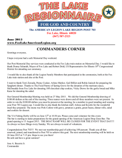 commanders corner for god and country
