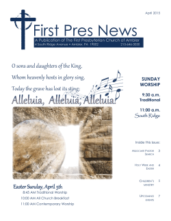 2015 April FPN.pub - First Presbyterian Church of Ambler