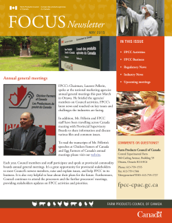 FOCUS Newsletter May 2015