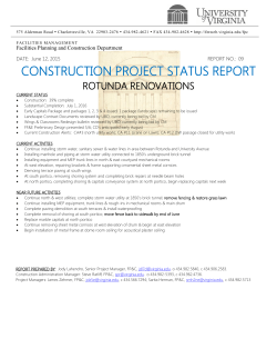 CONSTRUCTION PROJECT STATUS REPORT