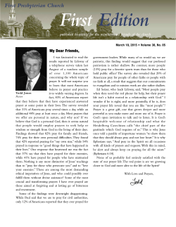 Read PDF - First Presbyterian Church of Nashville