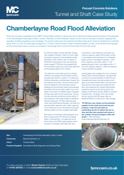 Chamberlayne Road Flood Alleviation