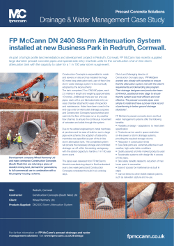FP McCann Storm Attenuation Case Study