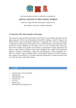 âSOCIAL CHANGE IN THE GLOBAL WORLDâ 1. LAW