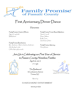 First Anniversary Dinner Dance - Family Promise of Passaic County