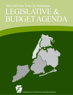 our City Legislative Agenda