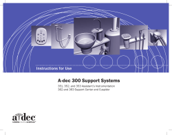 A-dec 300 Support Systems