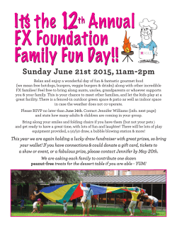 It`s the 12th Annual FX Foundation Family Fun Day!!