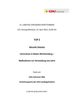 2015-04-15 Schreiner zu LÃ¤rmschutz in Baden - CDU