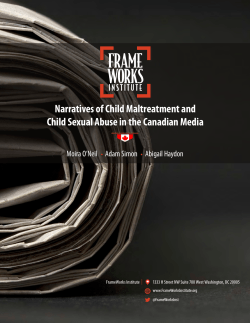 Narratives of Child Maltreatment and Child Sexual Abuse in the