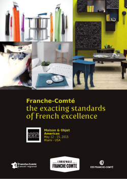 the exacting standards of French excellence - CCI Franche