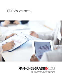 FDD Assessment - FranchiseGrade.com