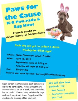 Paws for the Cause - Franklin Community Schools