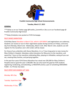 Franklin Community High School Announcements Tuesday, March