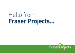 find out more about fraser projects our brochure