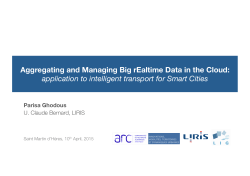 Slides - French-Brazilian Spring School on Big Data and Smart Cities