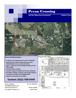 Pecan Crossing - First Republic Properties, Inc.