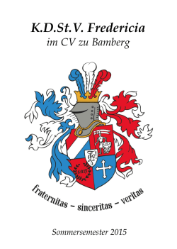 KDSt.V. Fredericia - Fredericia zu Bamberg