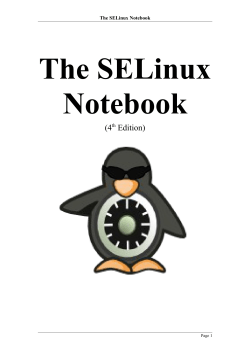 The SELinux Notebook, 4th Edition Â©2014