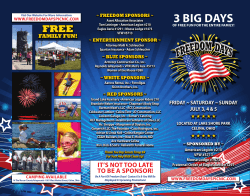 3 Big dayS - Freedom Days Picnic 2015