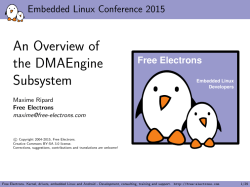 An Overview of the DMAEngine Subsystem