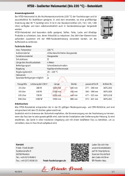 Datenblatt HTSD-Isolierter Heizmantel downloaden