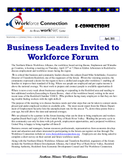April 2015 newsletter Workforce Connection