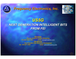 US5G`S Enhanced Clock By - Frequency Electronics Inc