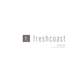 2014 freshcoast Pricelist