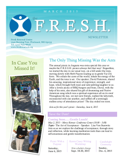 FRESH Newsletter-March 2015