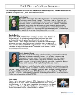 F.A.R. Director Candidate Statements