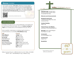 CHURCH INFORMATION Staff Mark Ellingson Lead Pastor Dan