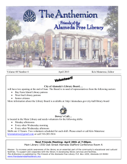 April 2015 - Friends of the Alameda Free Library
