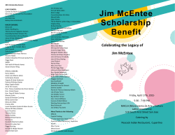 Fundraiser Program and Donors - Friends of Human Relations of