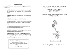 (PDF, Unknown) - Friends of Wilderness Park
