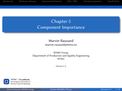 Chapter 5 Component Importance