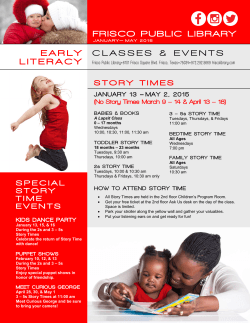 Early Literacy - Frisco Public Library