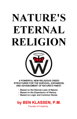 Nature`s Eternal Religion